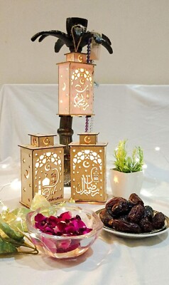 Ramadan Mubarak LED Lamp For Home Decor, Ramadan Decorations And Ramadan Gift.