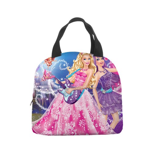 Borsa Personaggio Barbie Bambini Borsa Pranzo Isolata Scuola Snack Picnic Borsa Viaggio - Foto 7 di 18