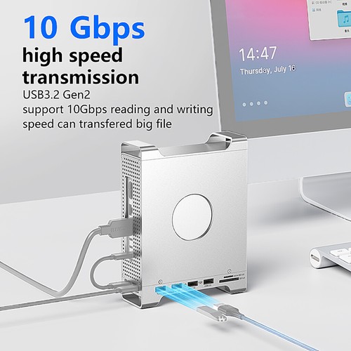 (Blueendless) For Mac M4 Bracket Docking Station M.2 Nvme USB3.2 10G MAC905 - Picture 9 of 16