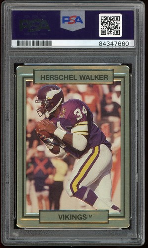 Herschel Walker 1990 Action Packed Football Card Autographed PSA/DNA - Picture 2 of 2