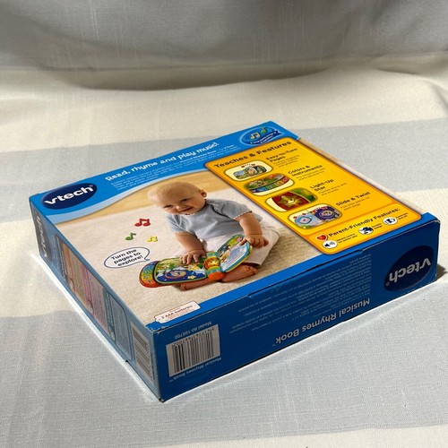 VTech Musical Rhymes Book, 40+ Songs, Melodies Sounds & Phrases 6-36 Mo. NIP - Picture 4 of 11