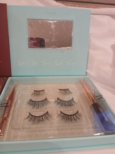 2 Moxielash Kits: Love Kit & Happy Kit w/ MakeUp Remover 3.3oz -6 Pair of Lashes - Picture 6 of 12