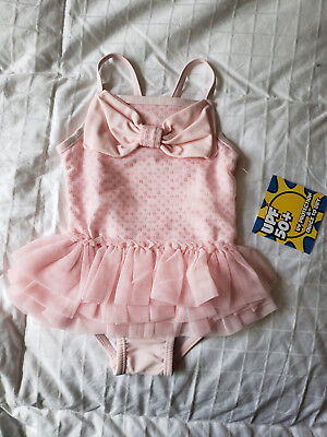 Swim Suit Sz 2T 1582 NWT Toddler Girl/'s Joe Fresh Pink Ruffle 1 Piece UPF 50