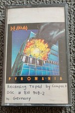 VINTAGE DEF LEPPARD "PYROMANIA" CASSETTE 1983 MERCURY RECORDS