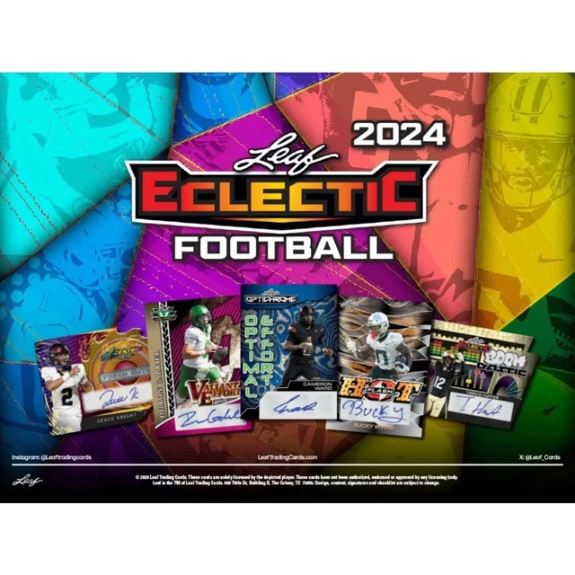 2024 Leaf Eclectic Football Jumbo Box (&)