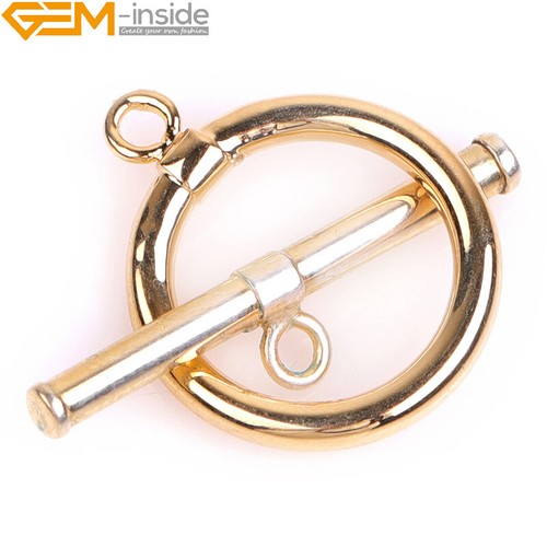 Circle Clasp 14K Gold Filled Toggle Clasp Bracelet Jewellery Making Closures - Picture 7 of 25