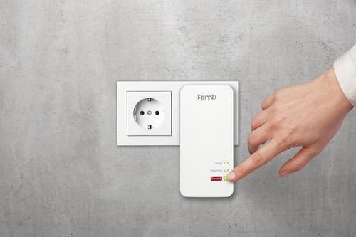AVM Fritz Powerline 1240 AX single Powerline Adapter 1200 Mbit/s LAN WLAN Wifi 6 - Bild 3 von 4