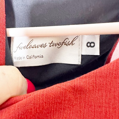 FIVELOAVES TWOFISH Mädchen Größe 8 rot Urlaub Schönheit Kleid Schleife besondere Anlässe - Bild 2 von 7