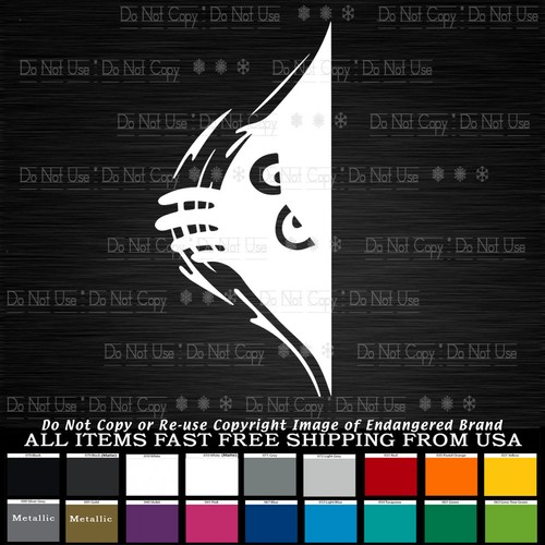 Peeking Monster eyes for right looking left trunk window laptop windshield - Picture 1 of 12