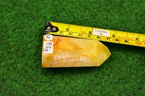 Quartz Golden Healer Crystal Rock Mineral AA+ Hematoid Tower ๐ UK BUYโ 7cm #12 - Foto 9 di 9