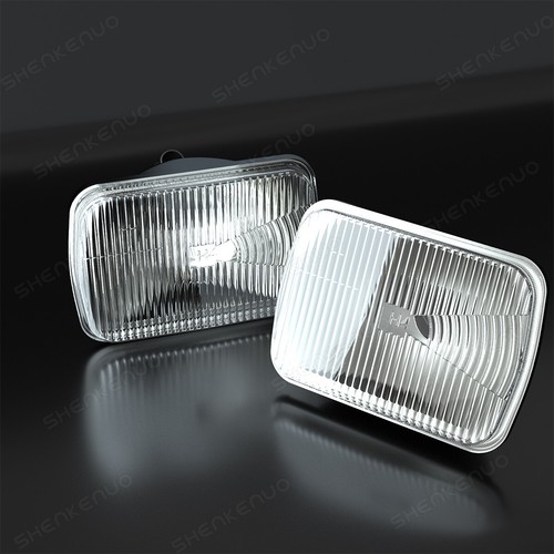 For 1990 Yugo Cabrio 7" Square HEADLIGHT Sealed Beam Glass Housing H6054 H6052 - Picture 12 of 12