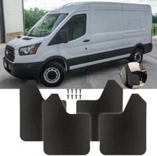 4PCS Mud Flaps Splash Guards Mudguards Mudflaps Fender Flexible For Ford Transit