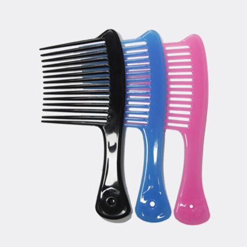 Wide Tooth Comb Handle Detangling Hair Loss Hairdress Salon Dyeing Brush Tools - Picture 8 of 18