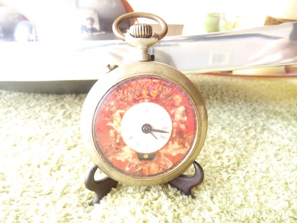 VERY RARE ROSKOPF AUTOMAT POCKET WATCH AUTOMATON RELOJ AUTOMATA C. M. G. PATENT