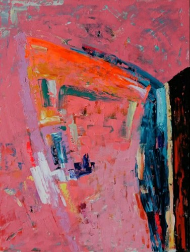 Abstract Oil Painting 0,8 m×0,6 m                      on Stretched Canvas - Picture 5 of 5