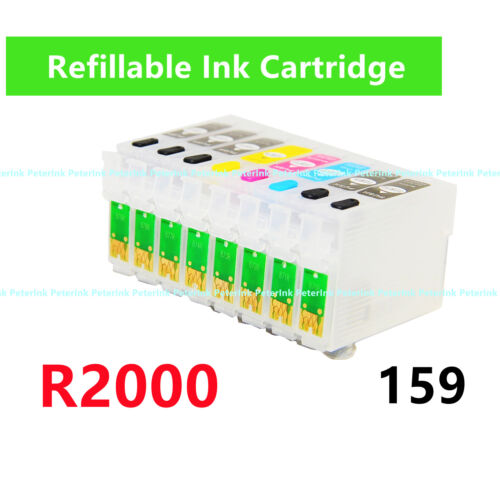 Empty Refillable Ink Cartridge kit for Stylus Photo R2000 Printer T159 159 ARC* - Picture 5 of 7