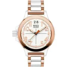 ESQ Movado Women's Fusion Rose-Ion Plated Interchangeable Strap Watch