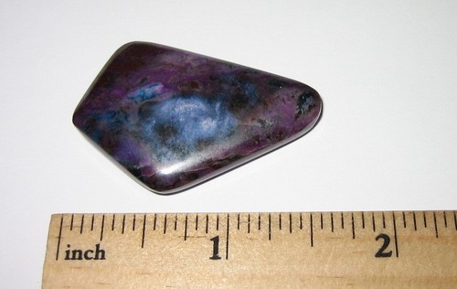 RARE 40x27mm POLISHED SUGILITE & RICHTERITE STONE CABOCHON SO. AFRICA 57.5carats - Picture 13 of 21