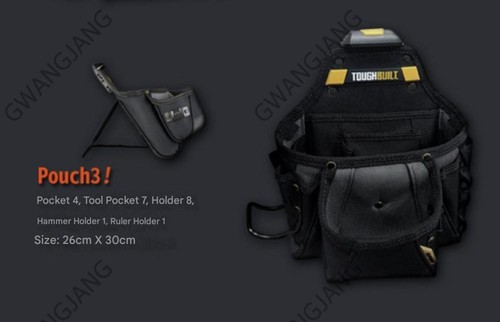 Full Set TOUGHBUILT TB-CT-101-5P Tool Belt DIY Easy Hand Work Famous Durable - Picture 6 of 14