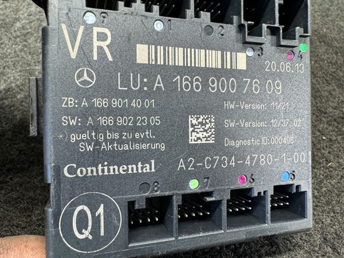 MERCEDES X166 W166 GLE350 GL450 PUERTA DELANTERA DERECHA MÓDULO DE CONTROL ECU OEM - Imagen 2 de 2