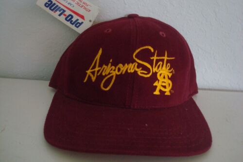 ARIZONA STATE SUN DEVILS   STRAPBACK DEADSTOCK HAT CAP VINTAGE B2