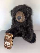 Folkmanis Furry Folk Puppets Black Bear Hand Puppet 11" Plush