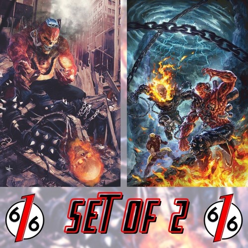 🔥💀 GHOST RIDER #7 TURINI & QUAH Virgin Variant Set Of 2 1st App EXHAUST - Picture 1 of 5