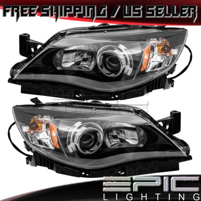 Halogen Headlights for 2008-2011 SUBARA IMPREZA/WRX  - Left Right Sides Pair