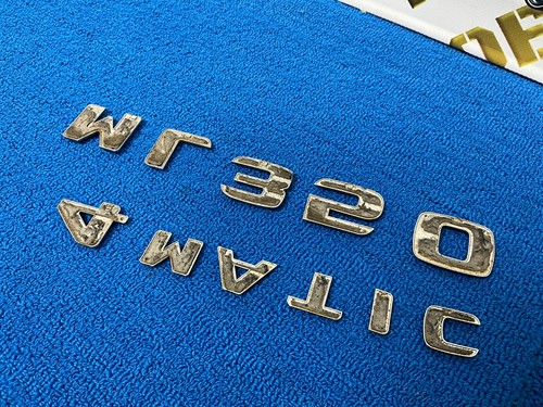 2006 - 2011 MERCEDES ML350 4MATIC EMBLEM SYMBOL LOGO BADGE REAR SET CHROME OEM - Picture 4 of 5