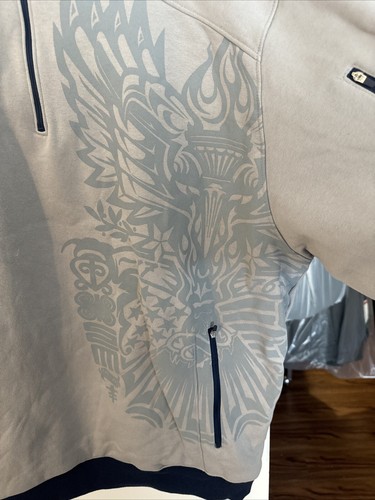 NWOT Nike Team USA Men’s Basketball 1/3 Zip Pullover Hooded Sweatshirt - Picture 2 of 8