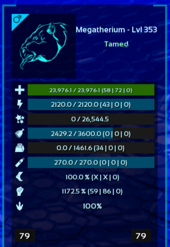 ARK Survival Ascended PvE Top Stats Sólido 79 Megatherio 978m PC/XBOX/PS5 ASA - Imagen 5 de 6
