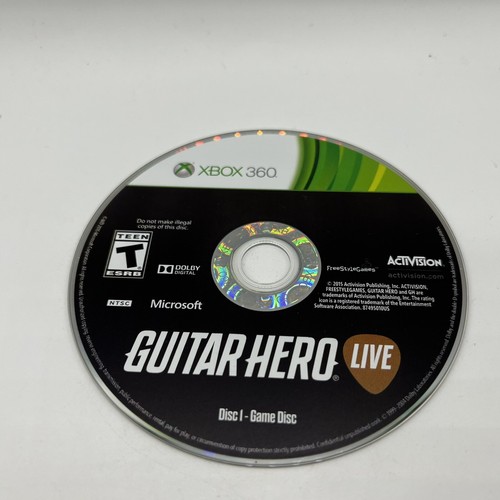 Xbox 360 Guitar Hero Live ohne Handbuch original getestet & funktionsfähig Activision 2015 - Bild 4 von 7