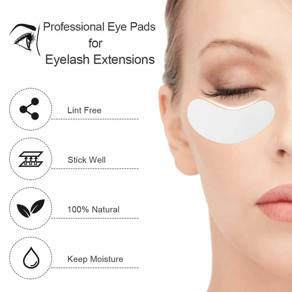 100 Pairs Under Eye pads Eyelash Pad Gel Patch Lint Lashes Extension eye Mask - Image 2 of 4