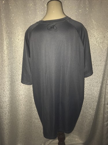 Under Armour Heat Gear Loose Mens Athletic T-Shirt Large Gray, 2XL - Picture 2 of 2