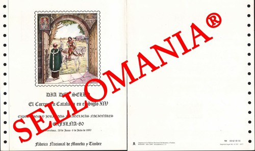 1980 EXFILNA CORREO CATALUÑA COURRIER POST MAIL DOCUMENTO 11 TC23576 FR - Picture 2 of 3
