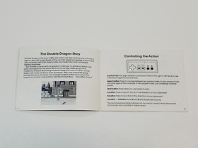 Double Dragon Auténtico Original NES Nintendo Manual Solo **