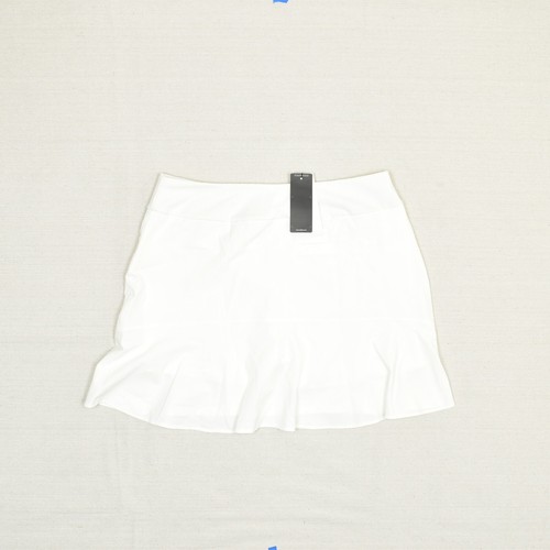 NEW Adidas Women Mini Skort Tennis Golf Pull On Polyester White Size L - Picture 3 of 8