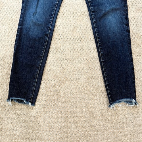 DRIFTWOOD JEANS dark wash MARILYN Skinny STRETCH Low rise Raw hem crop $148 26 - Picture 5 of 7