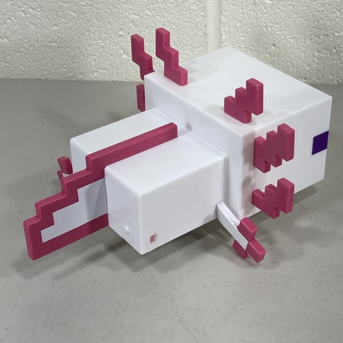 Lámpara iluminada Minecraft Axolotl 8,5" pulgadas ~ pierna faltante ~ luz nocturna decoración juego - Imagen 6 de 11