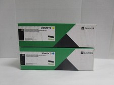 LEXMARK 20N10Y0 20N10C0 YELLOW CYAN Return Program Print Cartridge LOT OF 2 NEW