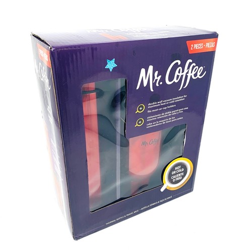 Mr. Coffee Travel Mug And Thermal Bottle Red. NIB - Picture 2 of 7