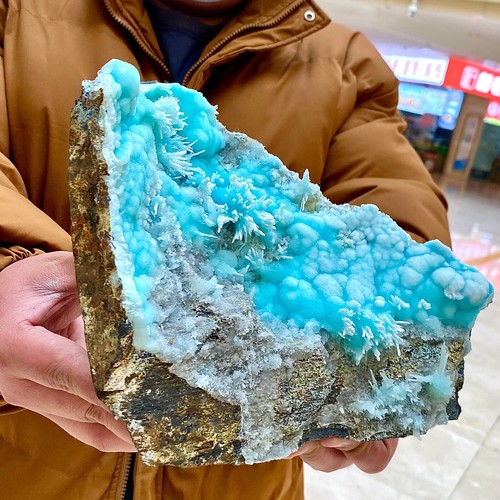 4.42LB sea patterned natural blue textured crystal, Chinese blue Aragon stone - 第 2/13 張圖片