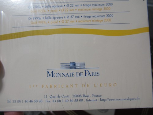EUROPA EUROPE 2000 FRANCE 1 EURO SILVER CONVERSION COIN, IN ORIGINAL PACKAGING - Picture 8 of 10