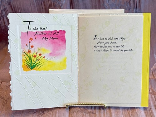 Blue Mountain Arts Mother's Day Card "To The Best Mother Of All...My Mom" - Picture 2 of 4