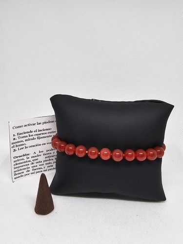 PULSERA PULSERA CUARZO ROJO / CUARZO ROJO PARA PROTECCION ELIMINA ENERGÍAS - Imagen 3 de 4