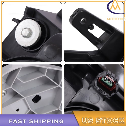 Left Side Black Headlight w/ LED DRL For Nissan Pathfinder 2017 2018-20 Halogen - Picture 6 of 9