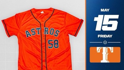 Houston Astros Hunter Brown Orange Jersey: XL SGA 05/15