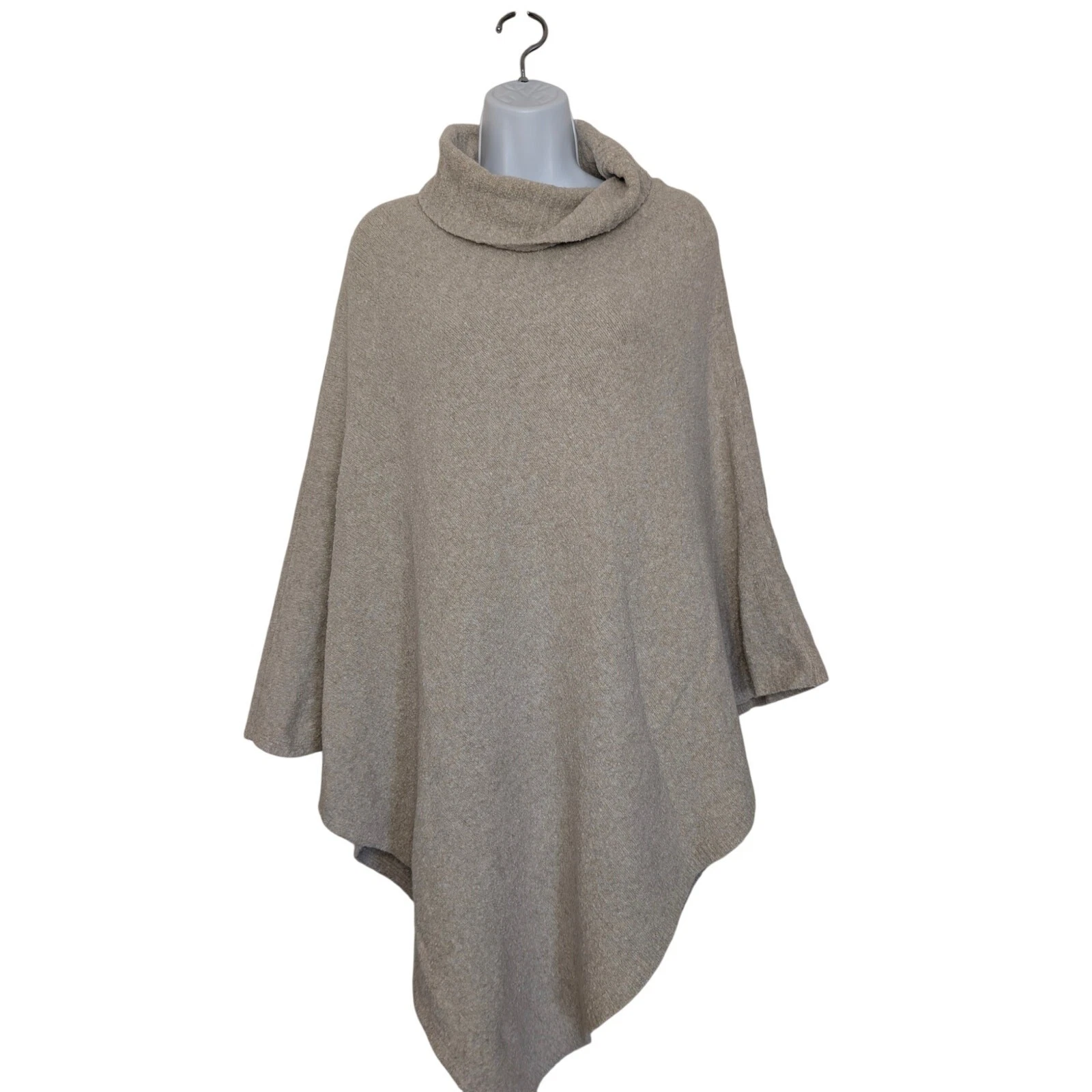 J Jill Women Sweaters, Soft Knit Turtleneck Sweater Poncho, OSFM