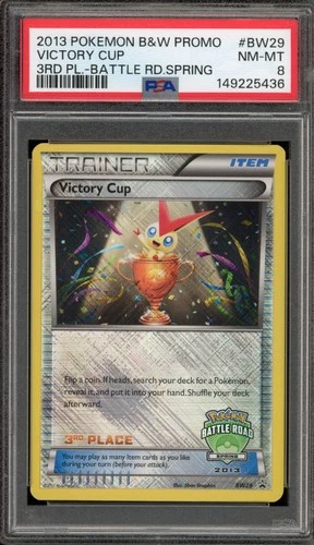 Pokemon Victory Cup 3rd Place 2013 Battle Road Spring Promo BW29 PSA 8