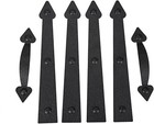 Magnetic Garage Door Decorative Hardware Faux Hinges Handles Hardware Kit, 6 PCS